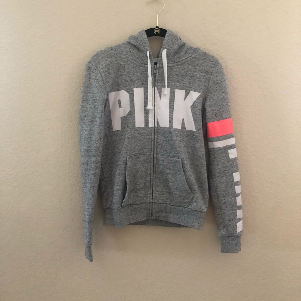 PINK VS Grey Zip Up
